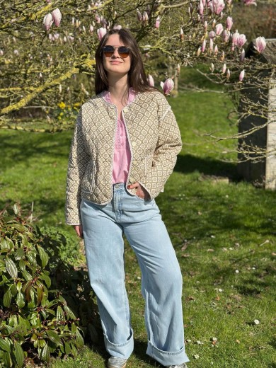 jeans en tencel bleu