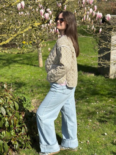 jeans en tencel bleu