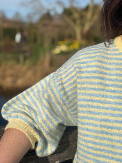 Pull rayé manches courtes