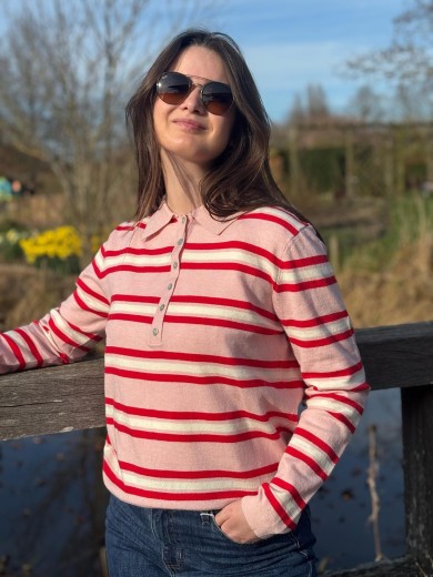 Top manches longues rayé