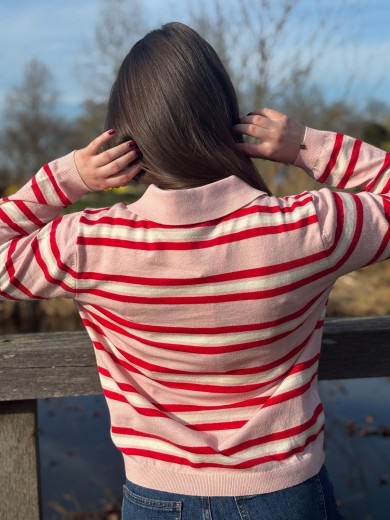 Top manches longues rayé