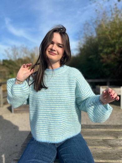 Pull rayé