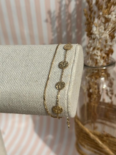 Bracelet doré double