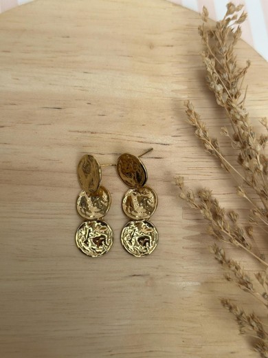 Boucles d'oreilles avec médaillions