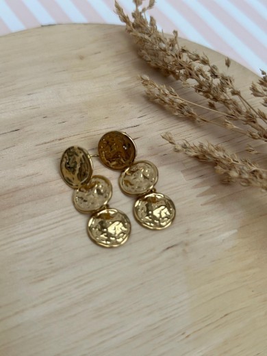 Boucles d'oreilles avec médaillions