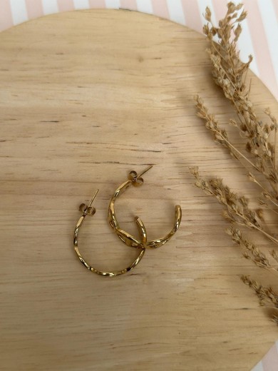 Boucles d'oreilles demi créoles