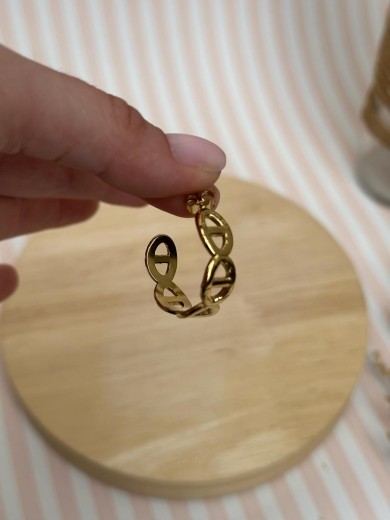 Boucles d'oreilles demi créoles