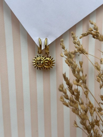 Boucles d'oreilles soleil