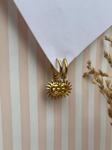 Boucles d'oreilles soleil