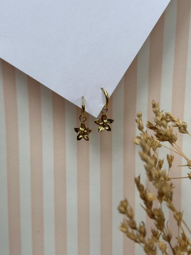 Boucles d'oreilles fleur