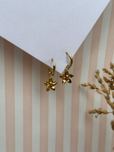Boucles d'oreilles fleur