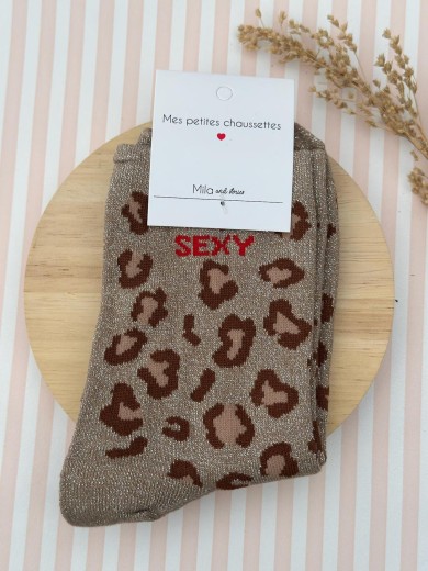 Chaussettes léopard