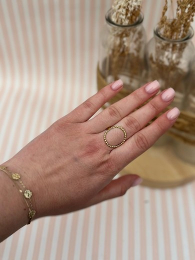 Bague dorée ronde