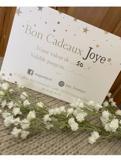 Carte cadeau 50€