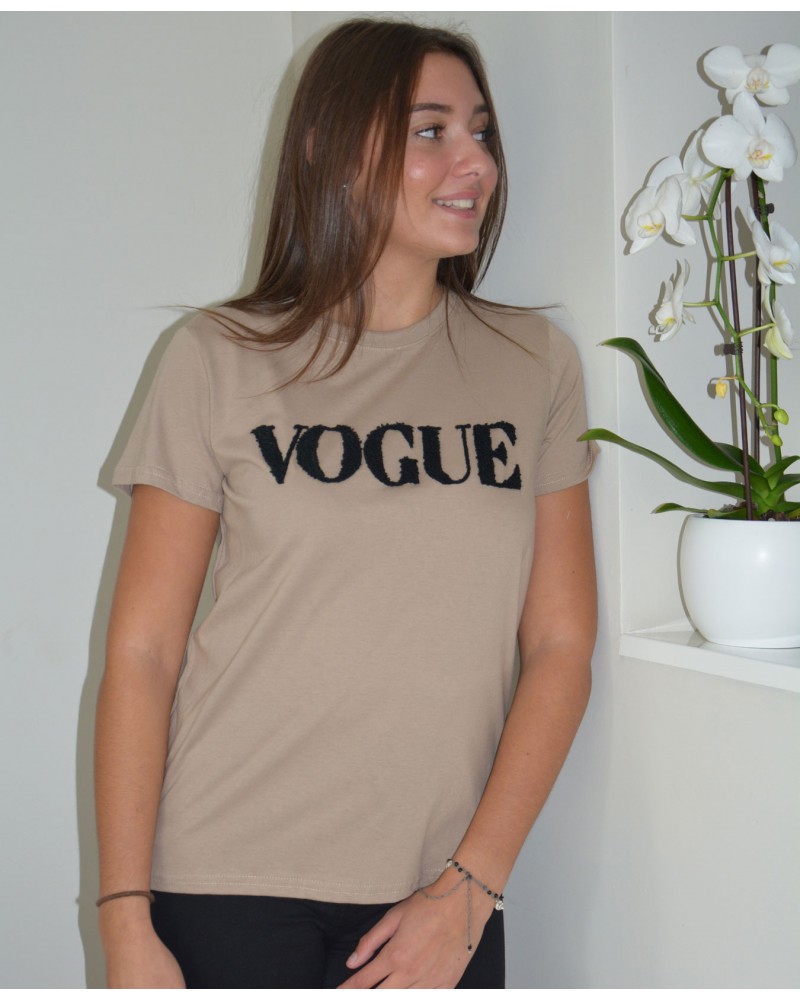 tee shirt femme taupe