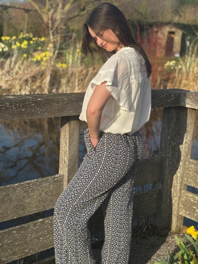 Pantalon bleu marine