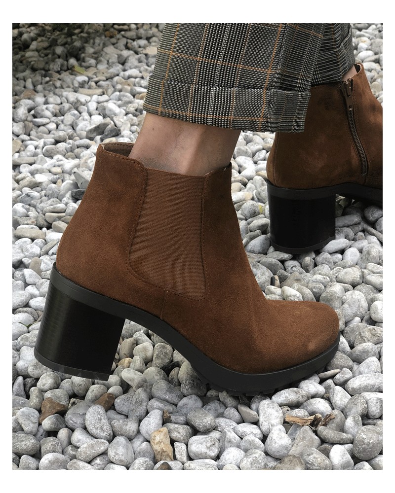 boots camel femme talon