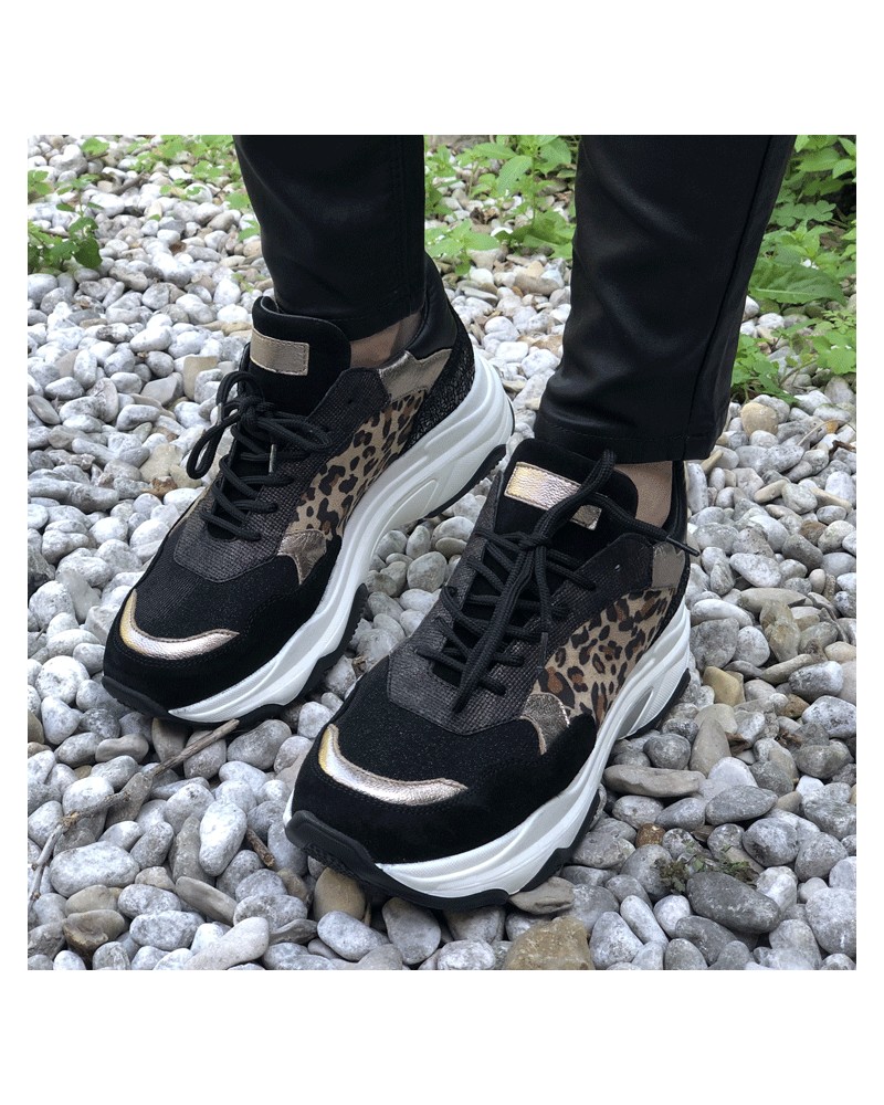 basket reqins homme leopard
