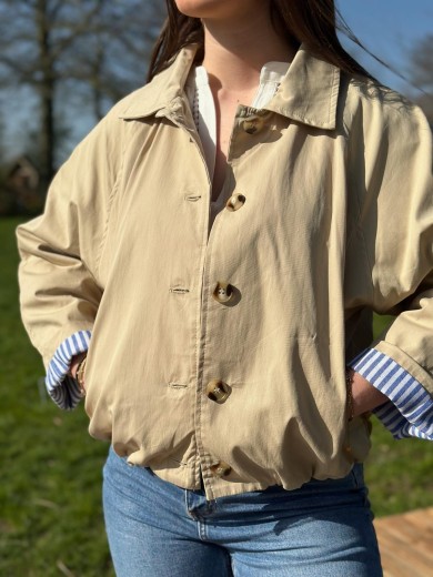 Veste bomber beige