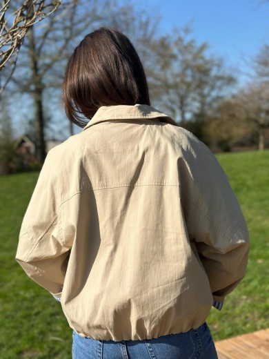 Veste bomber beige